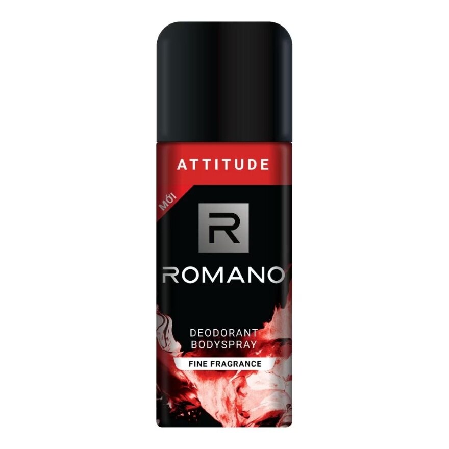 Romano Body Spray Attitude 150 Ml. สเปรย์ ลดเหงื่อ ระงับกลิ่นกาย - Red