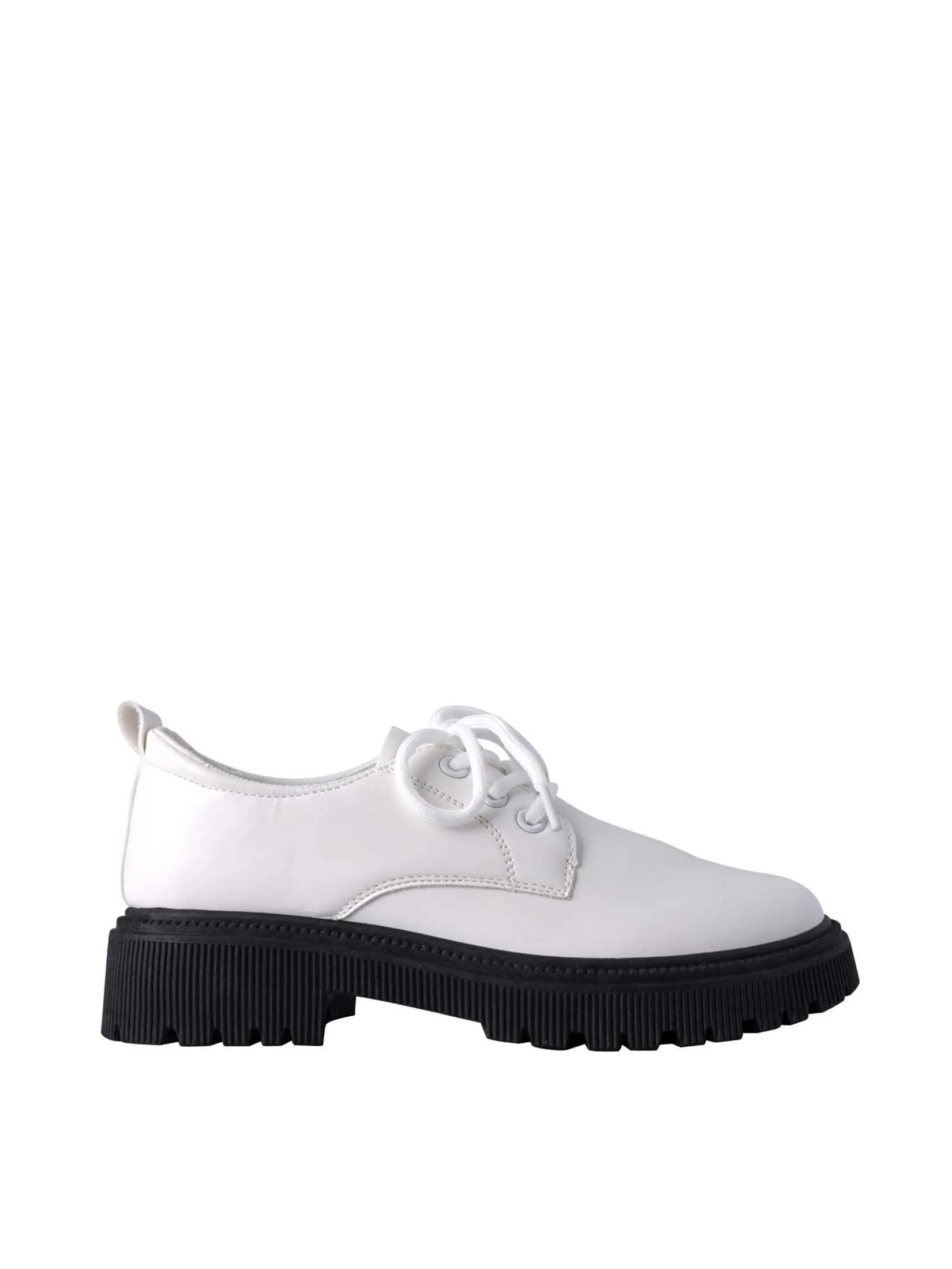 VILLAINS SF MONOKA Chunky Loafers WHITE