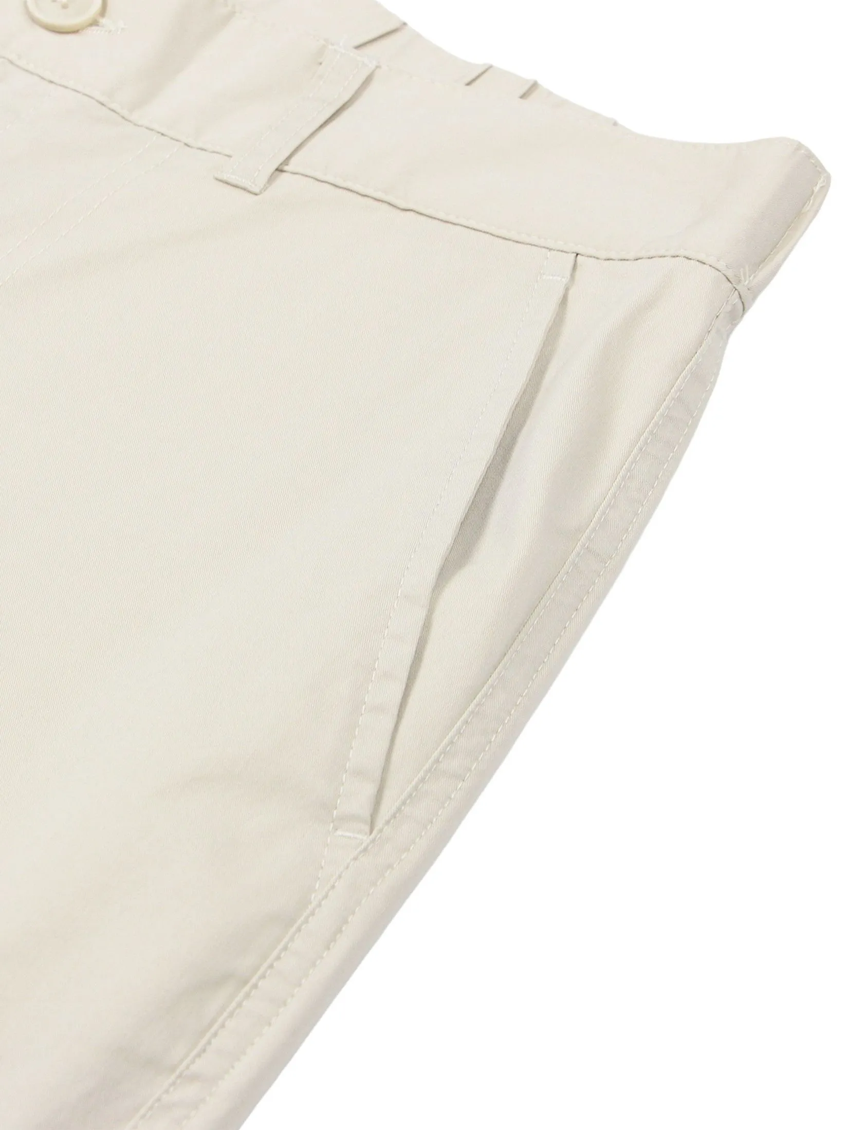 GIORDANO Men's Relaxed Stretch Cargo Pants Creamware khaki