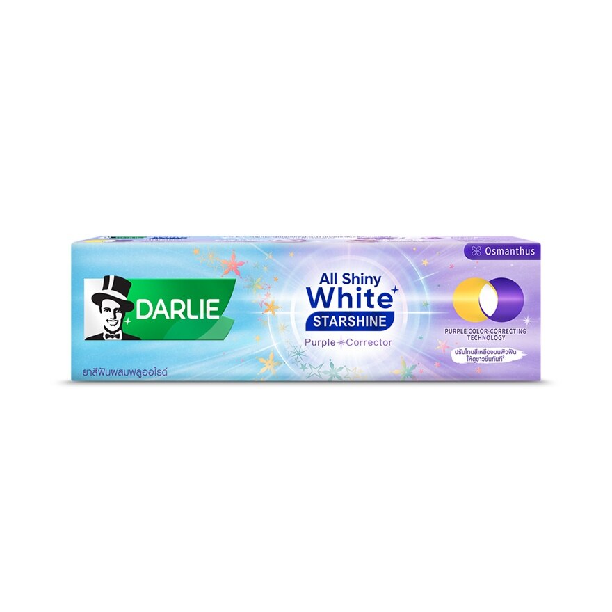 Darlie Toothpaste All Shiny White Starshine Purple Corrector 100 G.