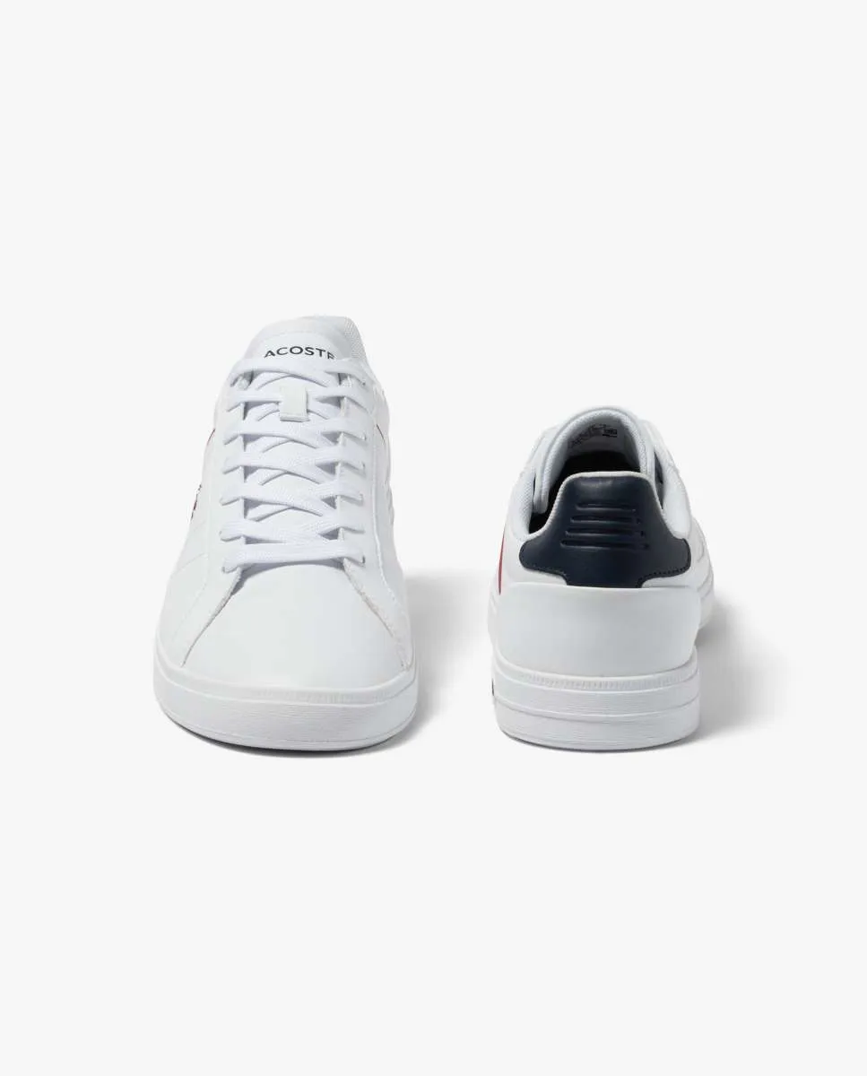LACOSTE Men’s Lacoste Europa Pro Leather Heel Pop Trainers White