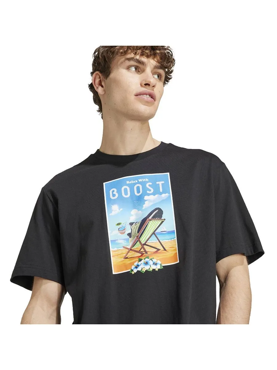ADIDAS Men T-Shirt Boost Short Sleeve Graphic
