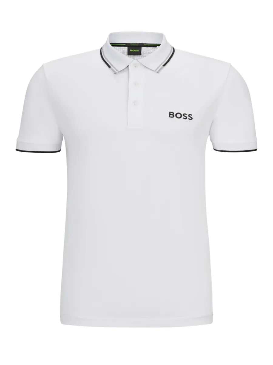BOSS Men s Polos Regular Fit White
