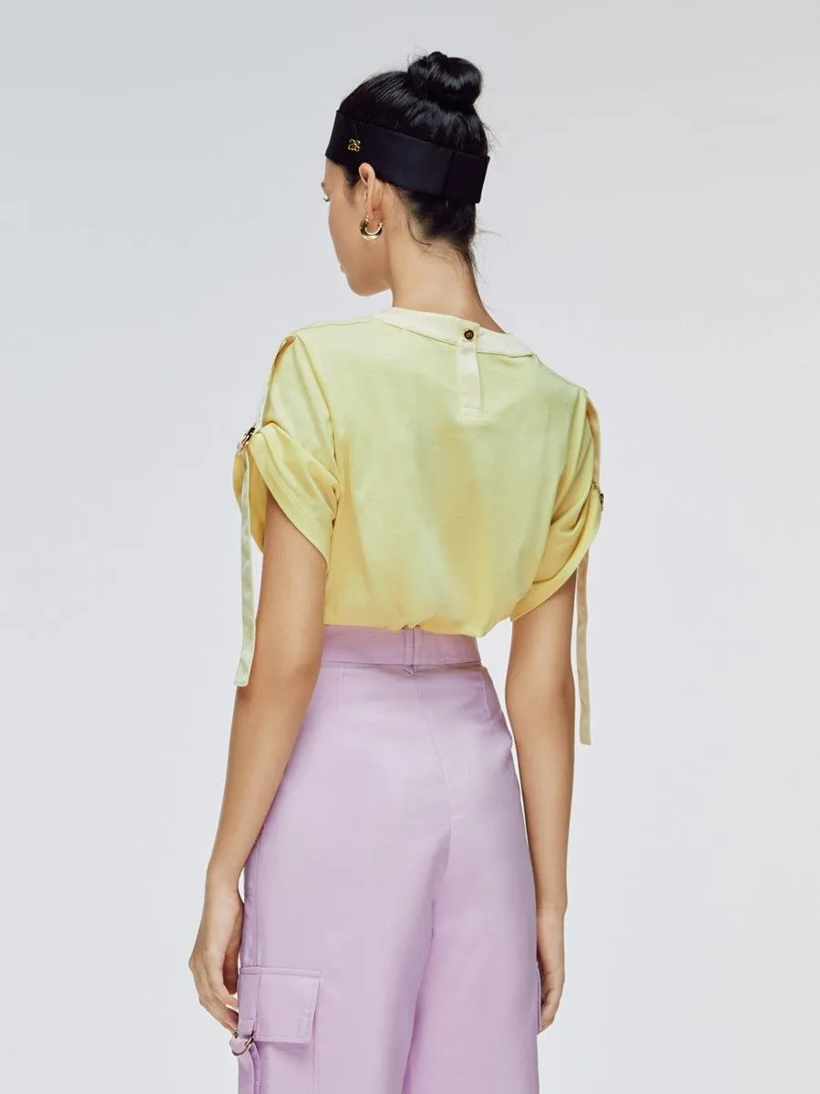 ASV (SS24) Braelyn D-ring Buckle Women Tee Yellow