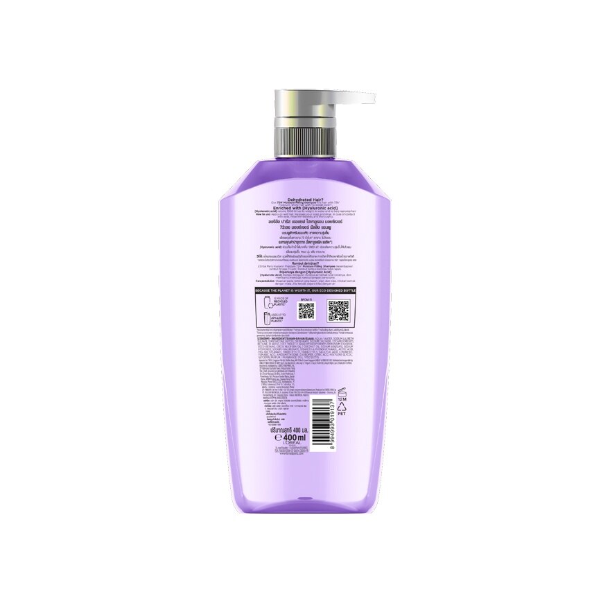 L'Oreal Paris Elseve Shampoo Hyaluron Moisture 72H Moisture Filling 400 Ml.
