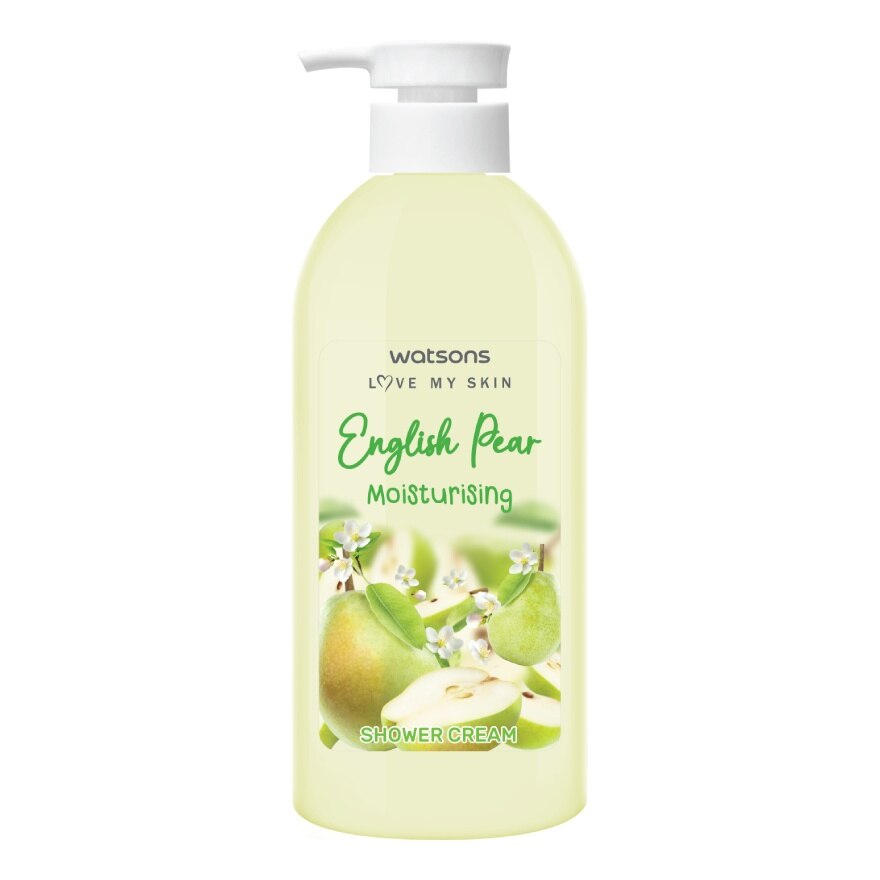 Watsons English Pear Moisturising Shower Cream 450 ml.
