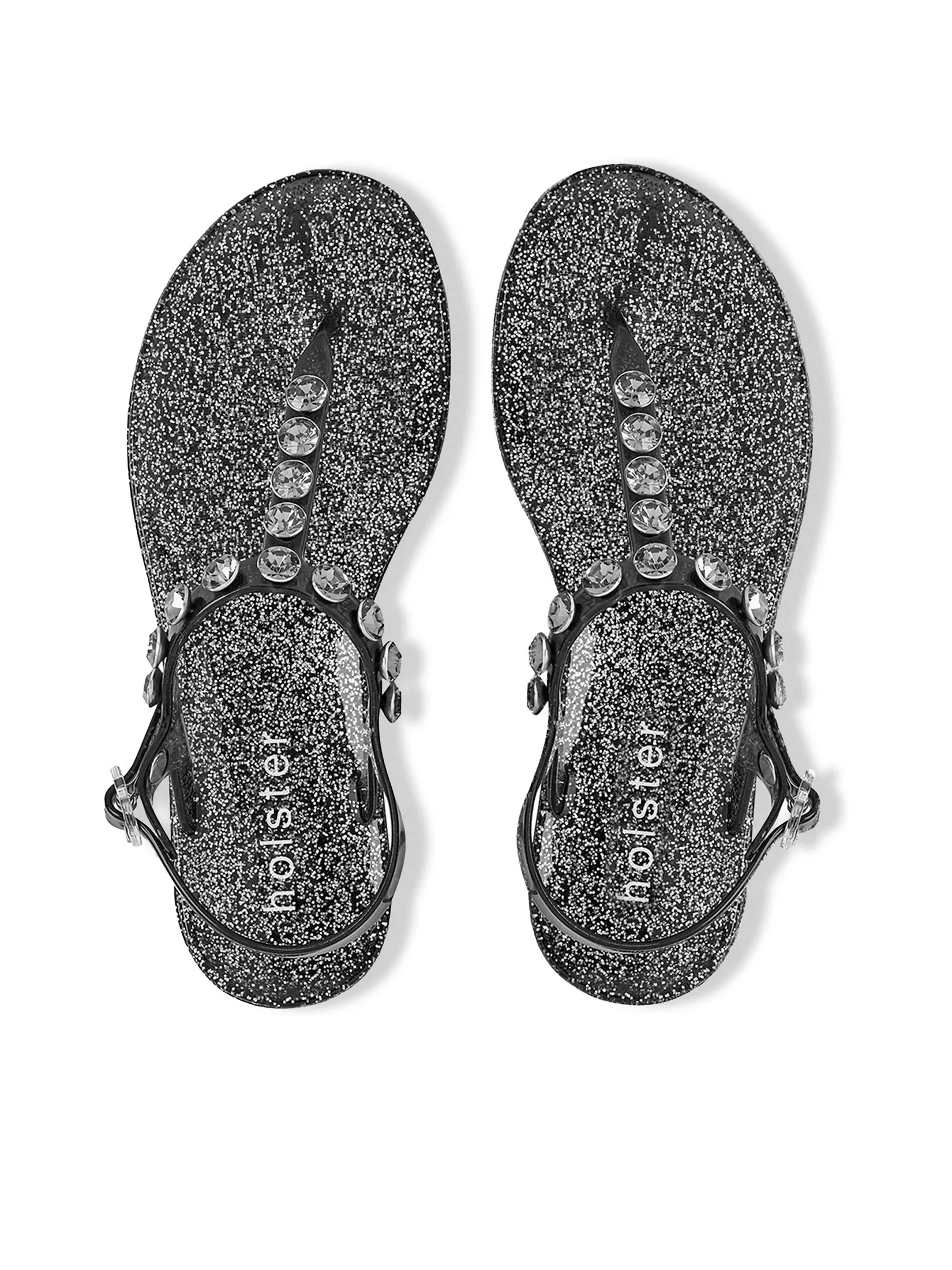 HOLSTER Women Sandals Stargaze Glitter Clear