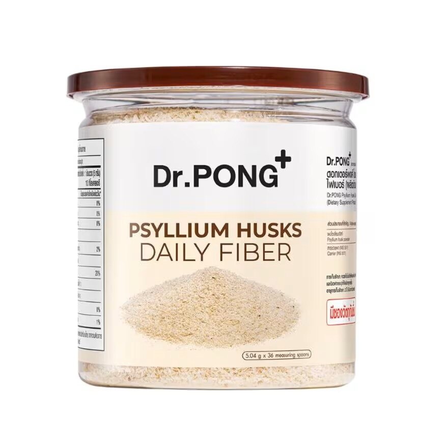 Dr.PONG Psyllium Husks Daily Fiber 181.44 g.
