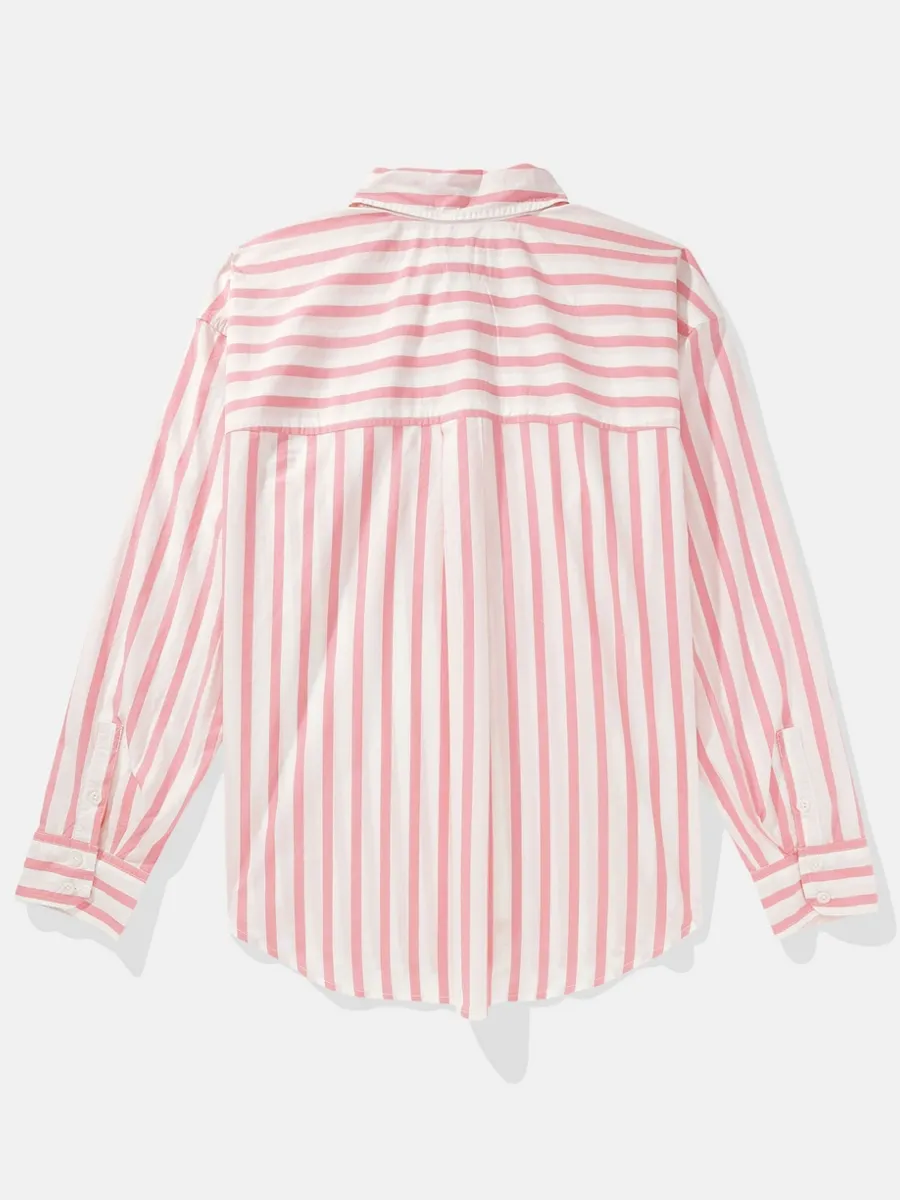 AMERICAN EAGLE WOMEN 5510 CORE PERFECT SHIRT YD 639 ROSE