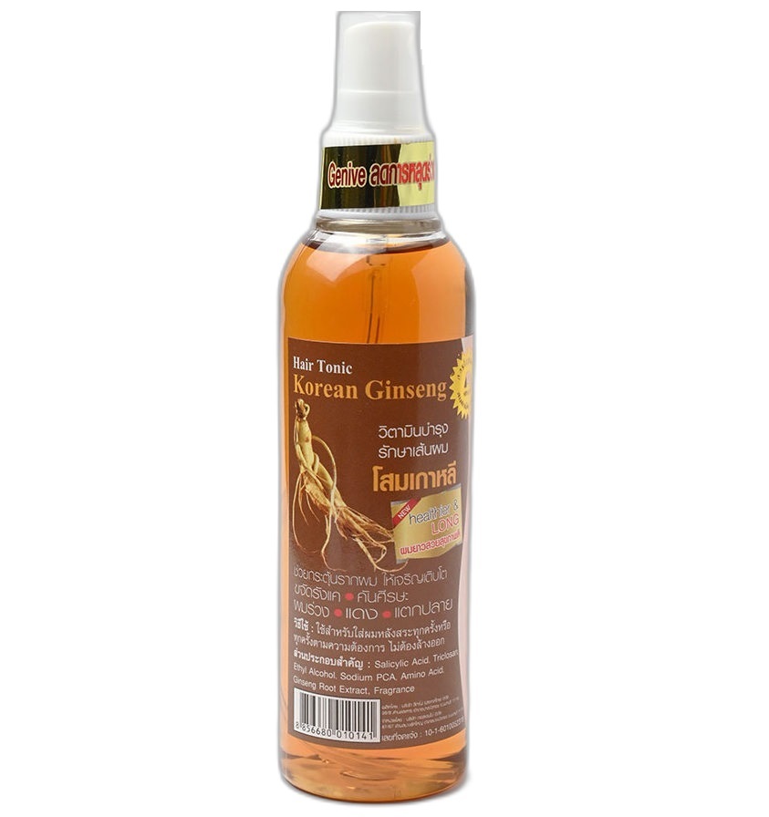 Тоник-спрей для укрепления волос с корейским женьшенем Genive 120 мл