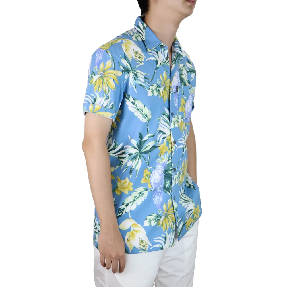 BOVY BAS11230-SHIRT TROPICAL PRINT BLUE