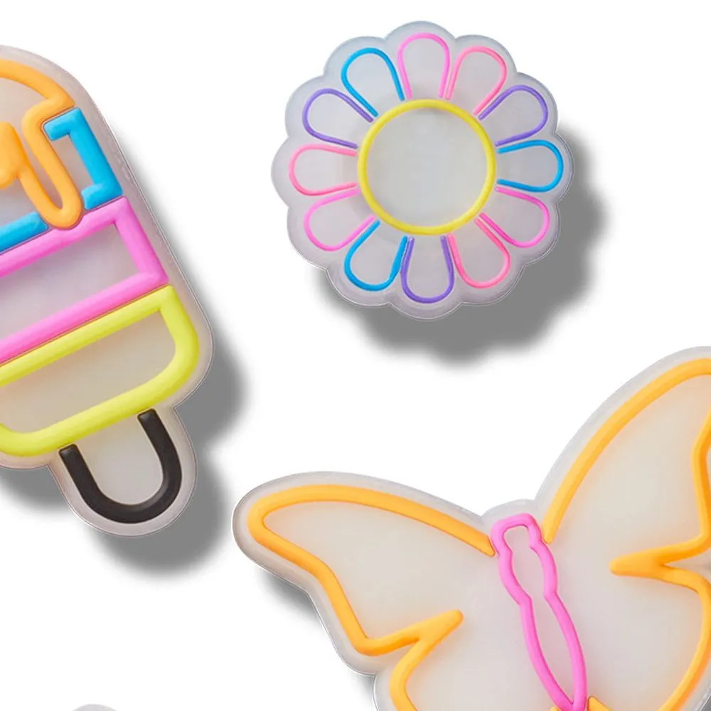 CROCS Jibbitz Shoes Charm Lights Up Summer 5-Pack Multi Color - CR024AC097EJTH