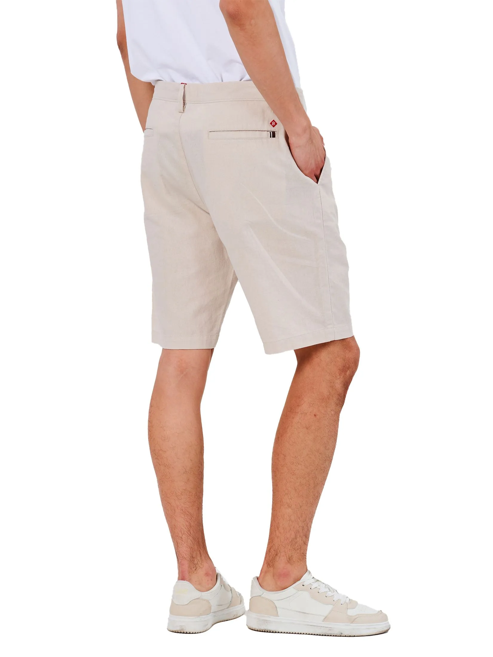 JOHN HENRY Men's Shorts (Slim Fit) Rejuvenate Vacation Beige