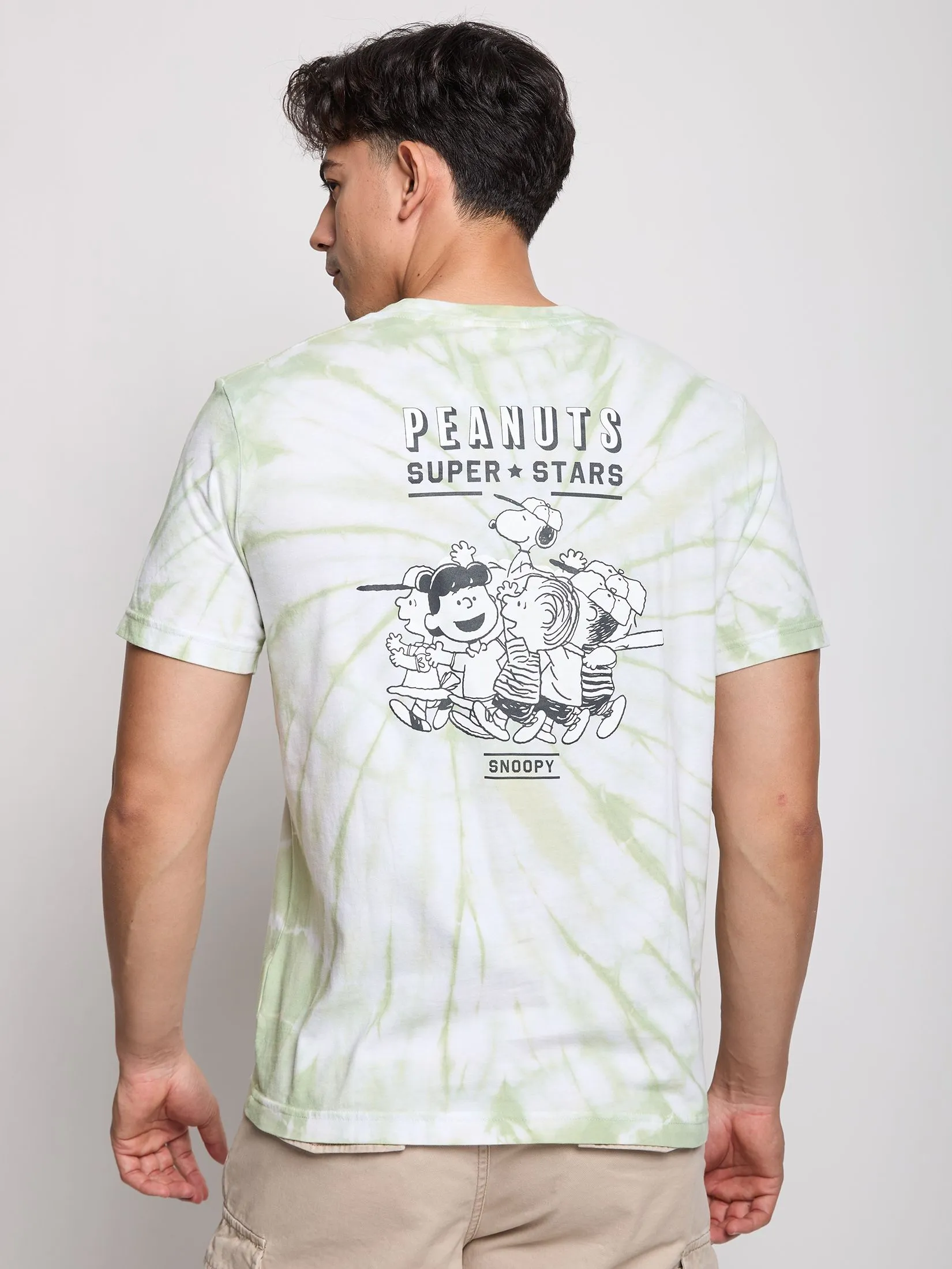 DEFRY 01 Men T-Shirt Short Sleeves Snoopy 2505FTSM043 Green