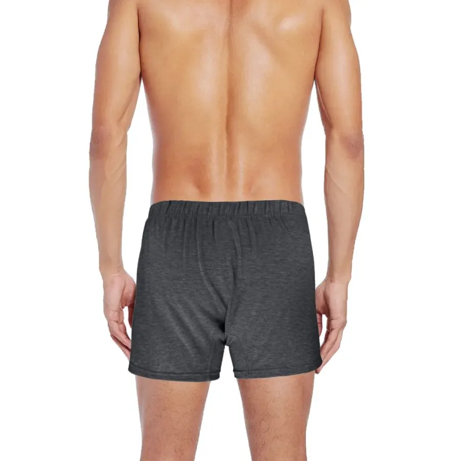 J.PRESS Men's Grey Boxer no.2401 (PACK-1)