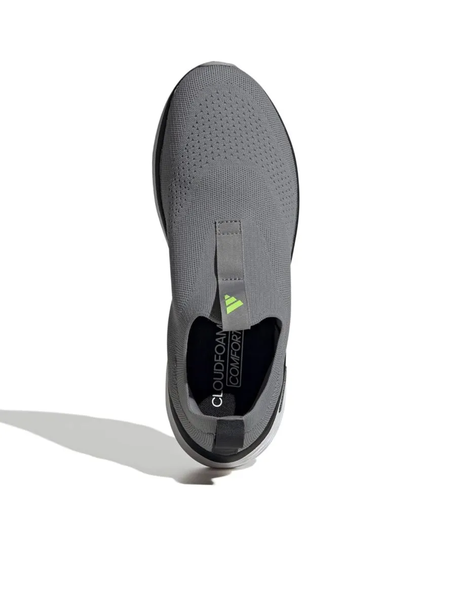 ADIDAS Men Sneakers Cloudfoam Go Sock Grey Three / Lucid Lemon / Grey Two