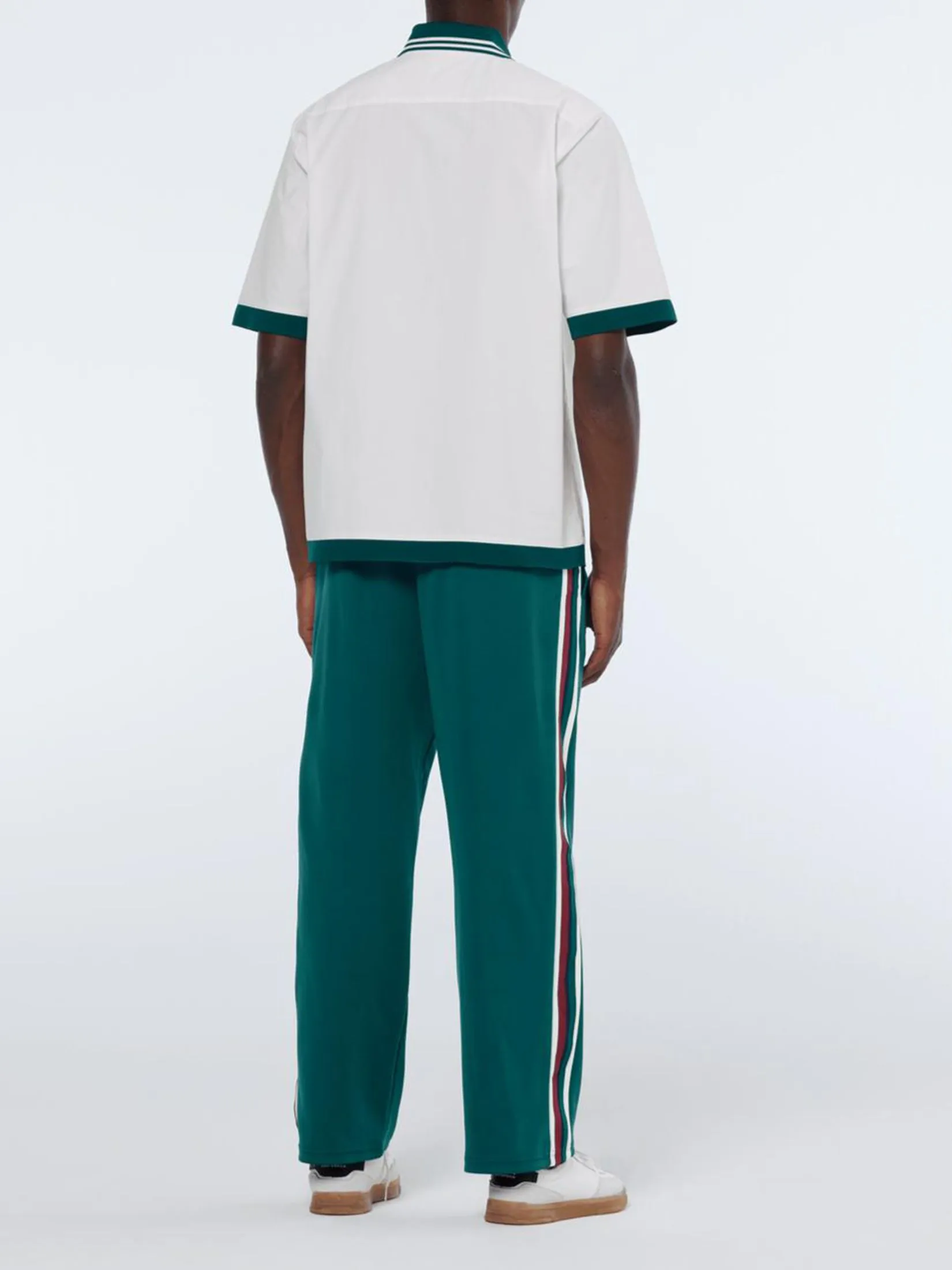 SCOTCH&SODA Men Polo Relaxed Fit Poplin Contrast White