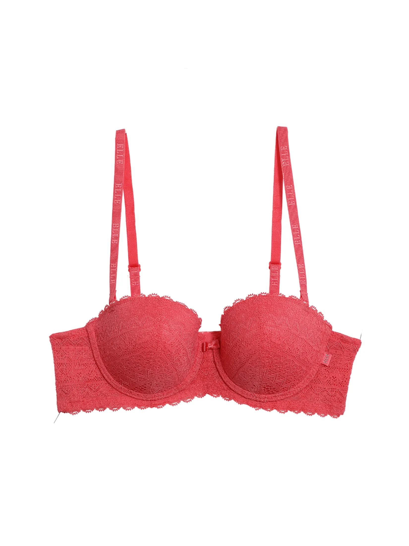 ELLE LINGERIE Women's Moulded Bra smooth cup bra with foam padding LB6642 - Rose