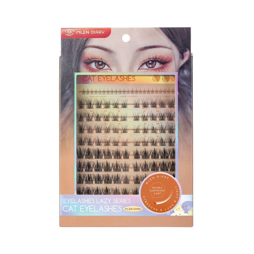 Mlen Diary Lazy Lashes Series Cat Eyelashes 10Rows