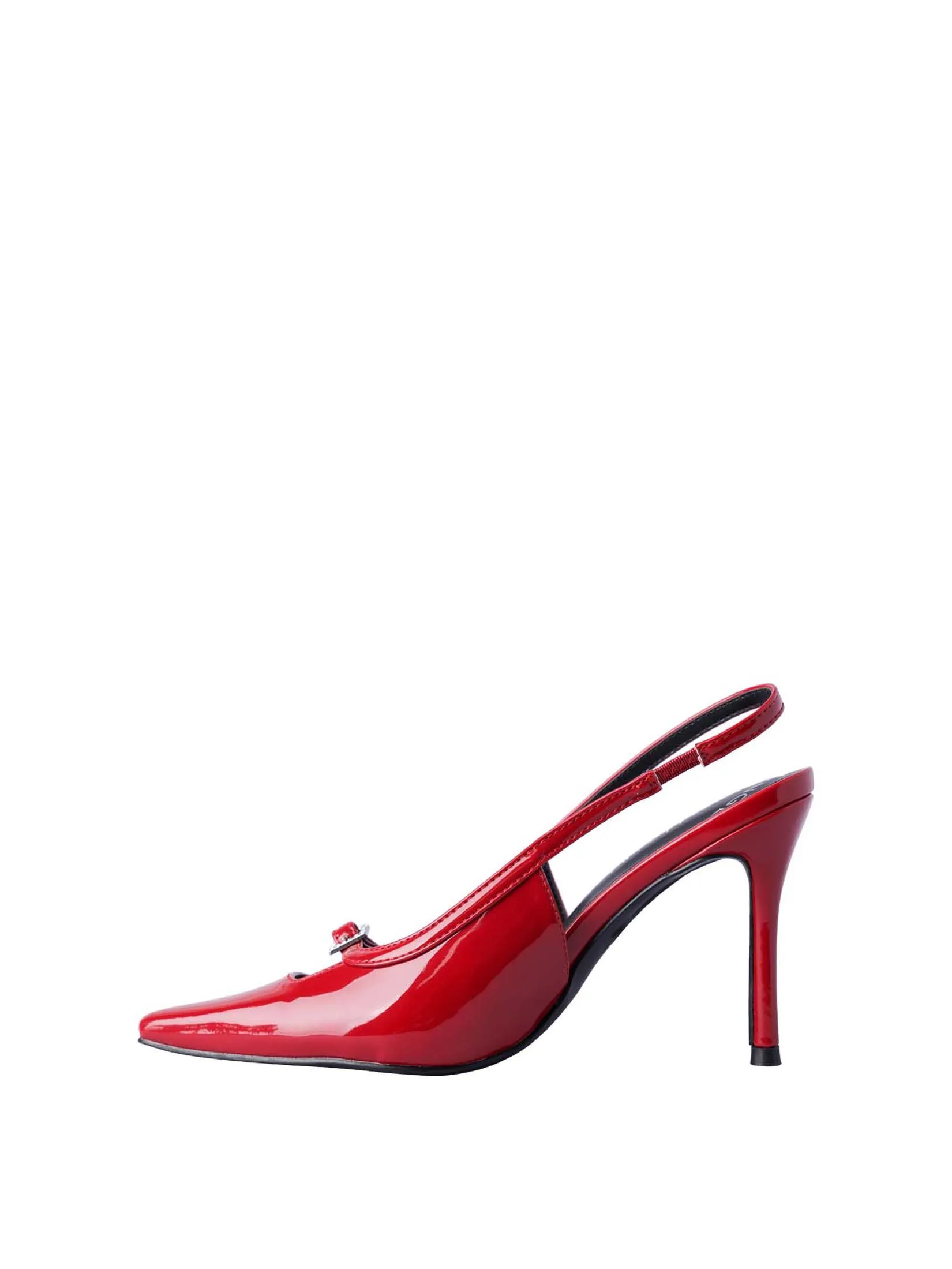 VILLAINS SF VELIA Women's Mule Heels RED PATENT