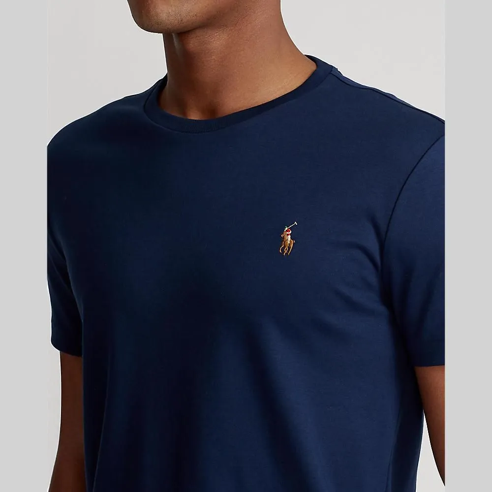 POLO RALPH LAUREN Polo Ralph Lauren TEE-Custom Slim Fit Soft Cotton T-Shirt MNPOTSH1N820101 410 NAVY-410