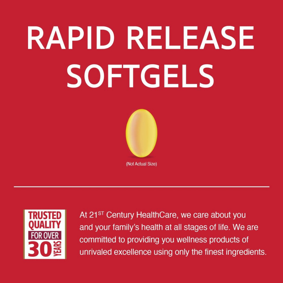 21st Century, Витамин D3, 250 мкг (10 000 МЕ), 110 мягких таблеток