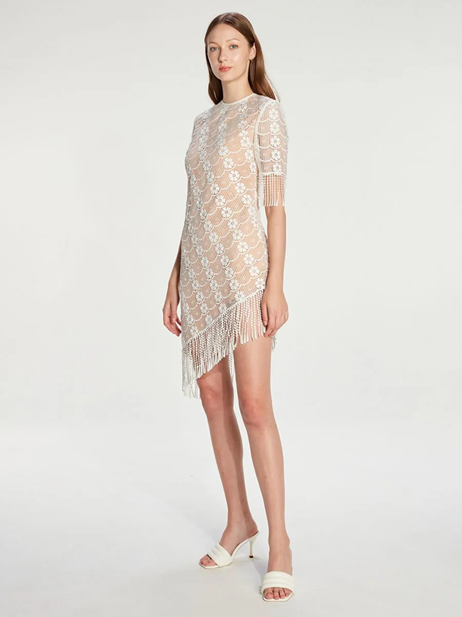 JANESUDA (SS23) White porch lace Women dress
