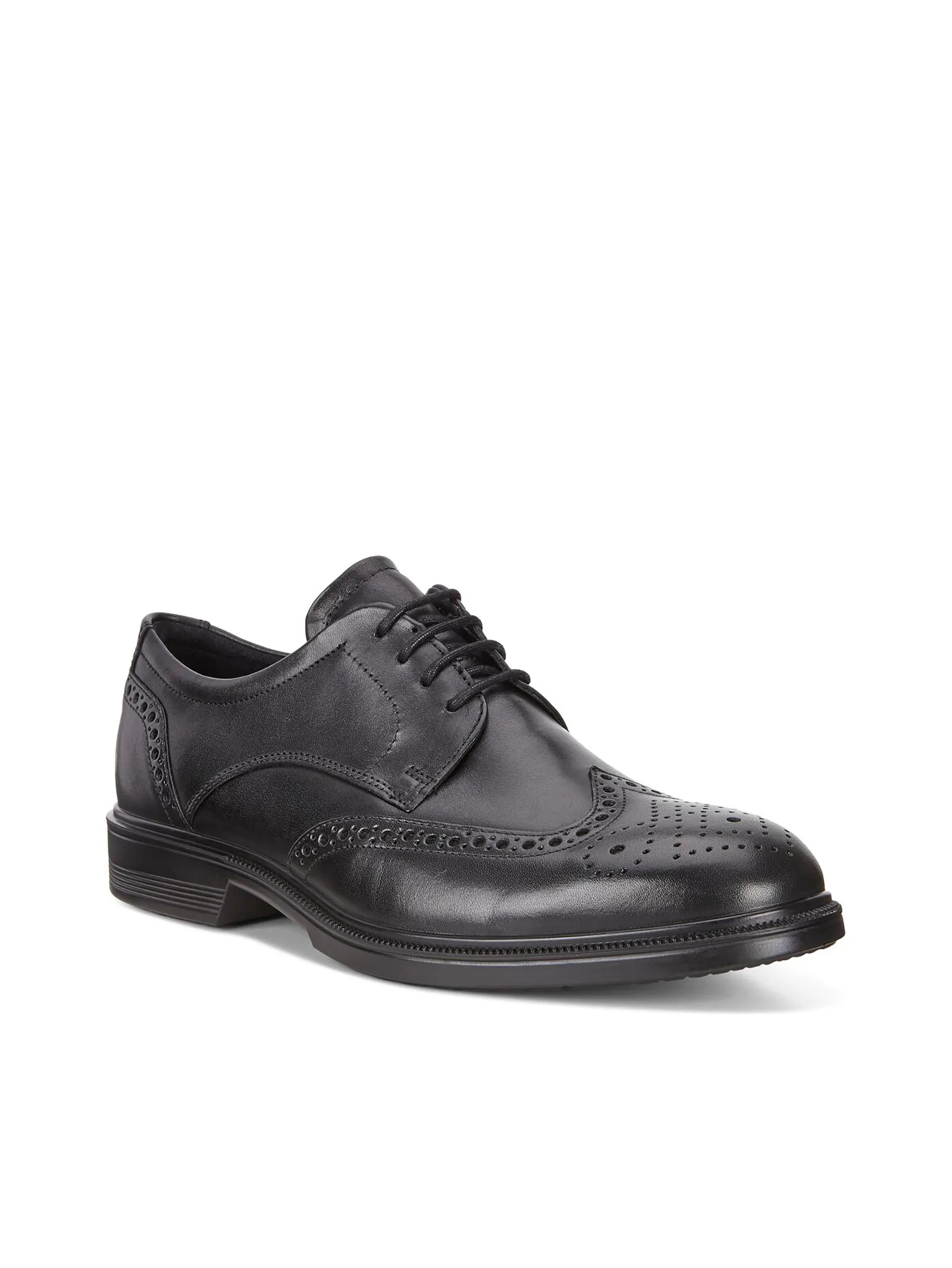 ECCO Men Oxfords Shoes Lisbon Broguetie Black