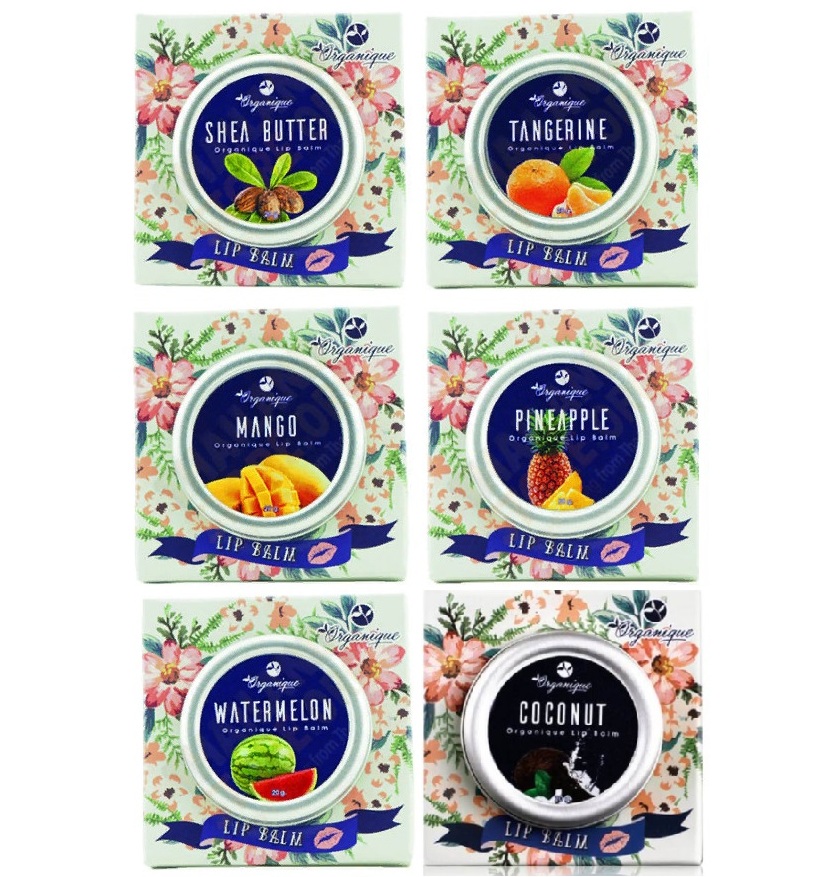 Бальзам для губ Organique 6 ароматов 15 гр