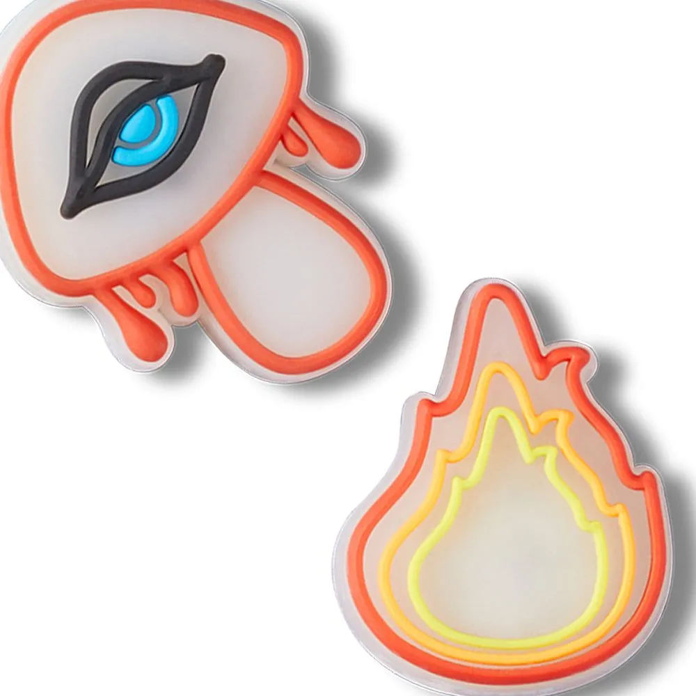 CROCS Jibbitz Shoes Charm Lights Up Chill Out 5-Pack Multi Color - CR024AC098EJTH