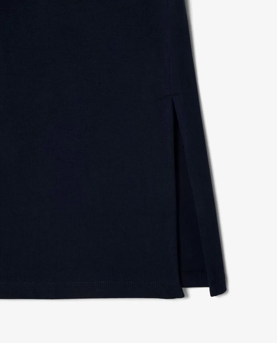 LACOSTE Trim Accent Jersey T-Shirt Dress Blue