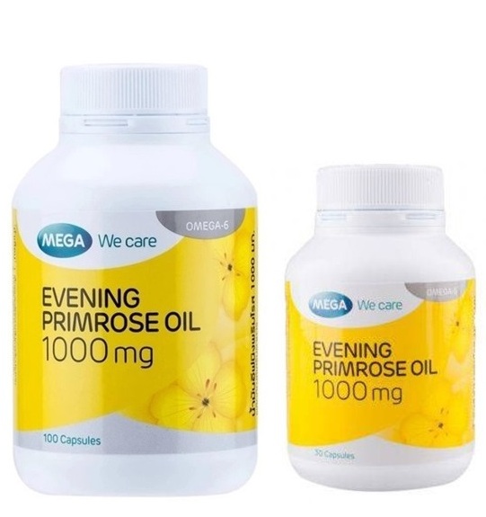 Масло примулы вечерней 1000 мг Mega 30 или 100 капсул