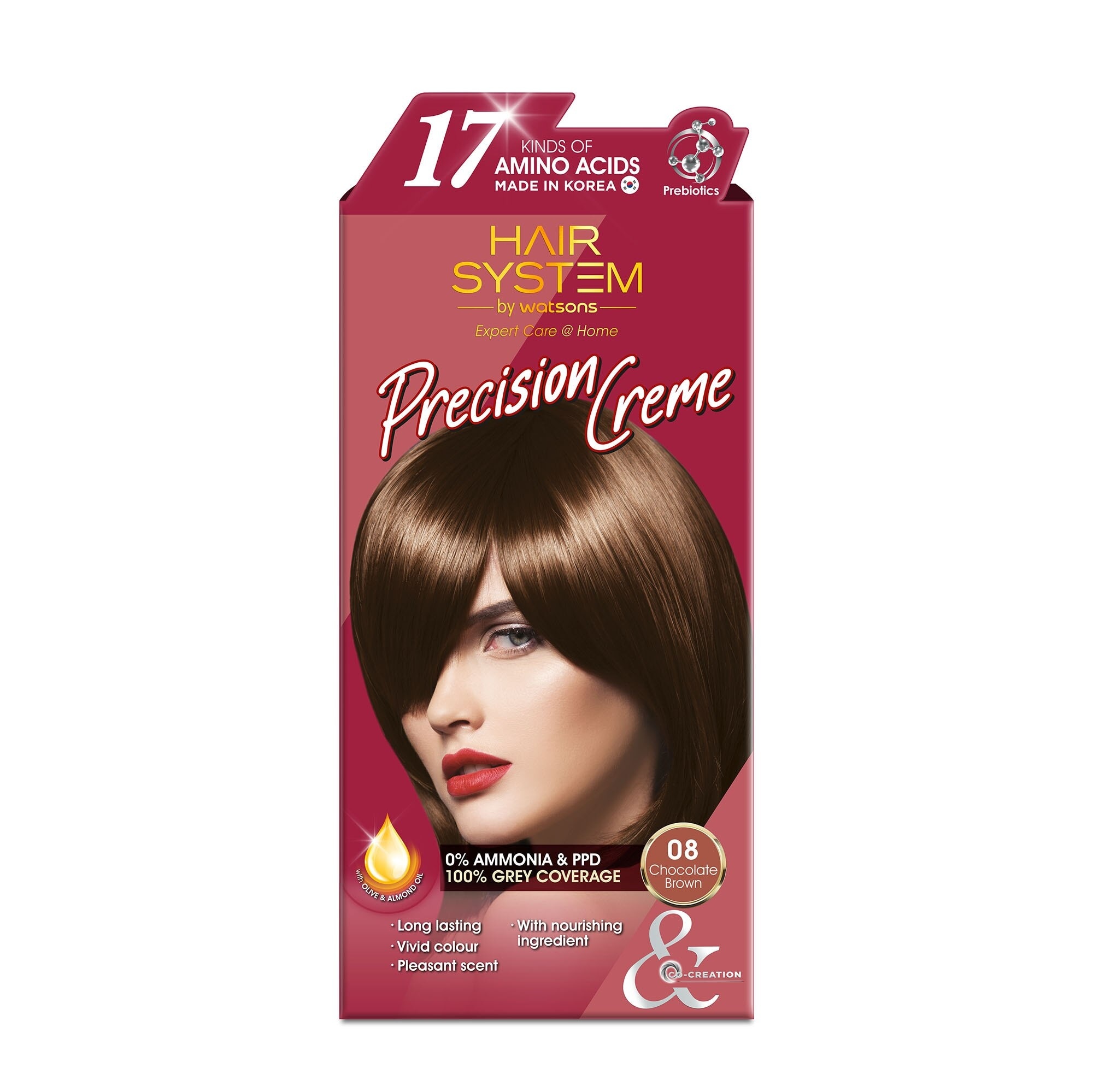 Hair System by Watsons Precision Creme 08 Chocolate Brown.