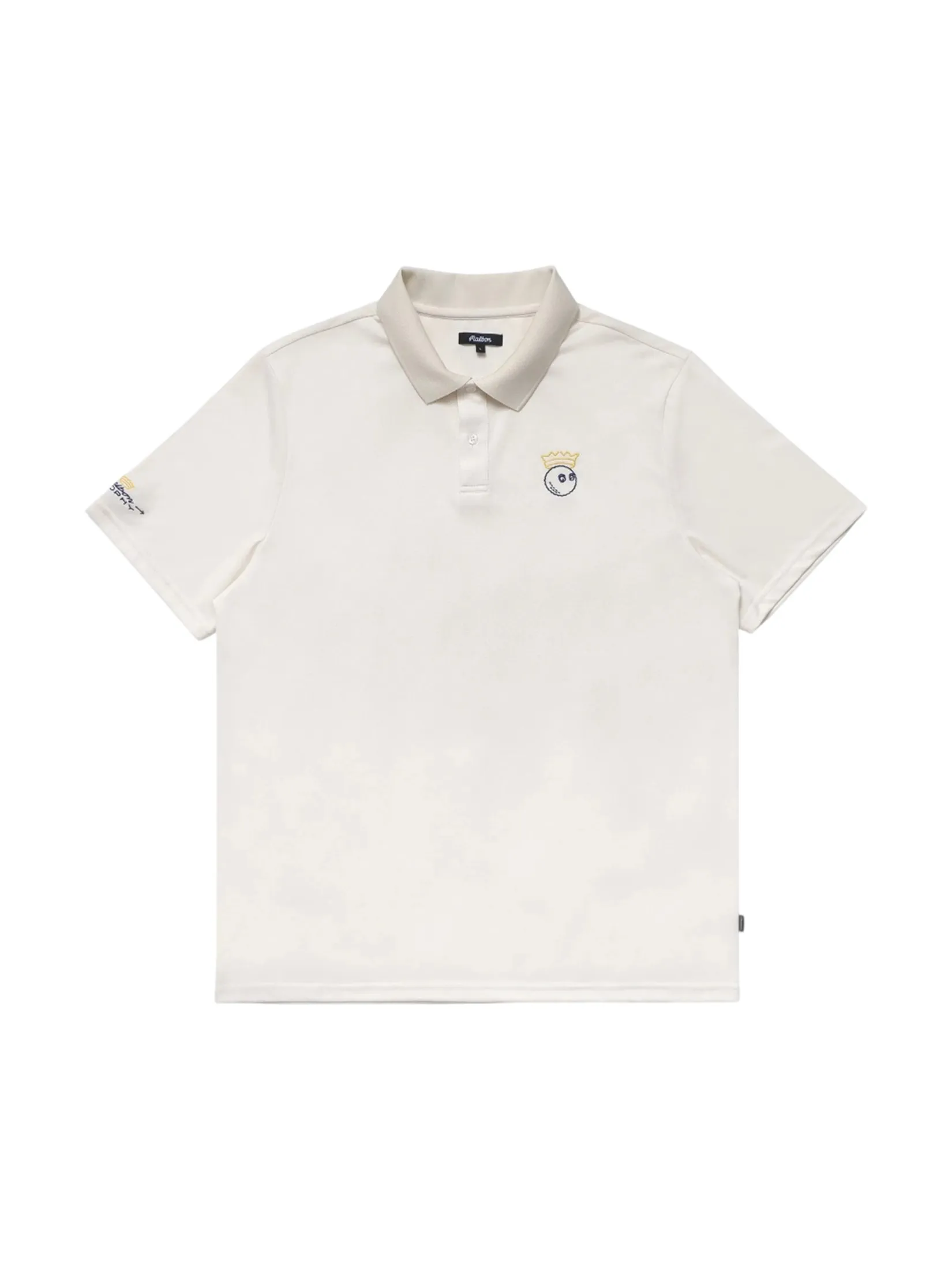MALBON GOLF TROPHY PERFORMANCE PIQUE POLO IN IVORY
