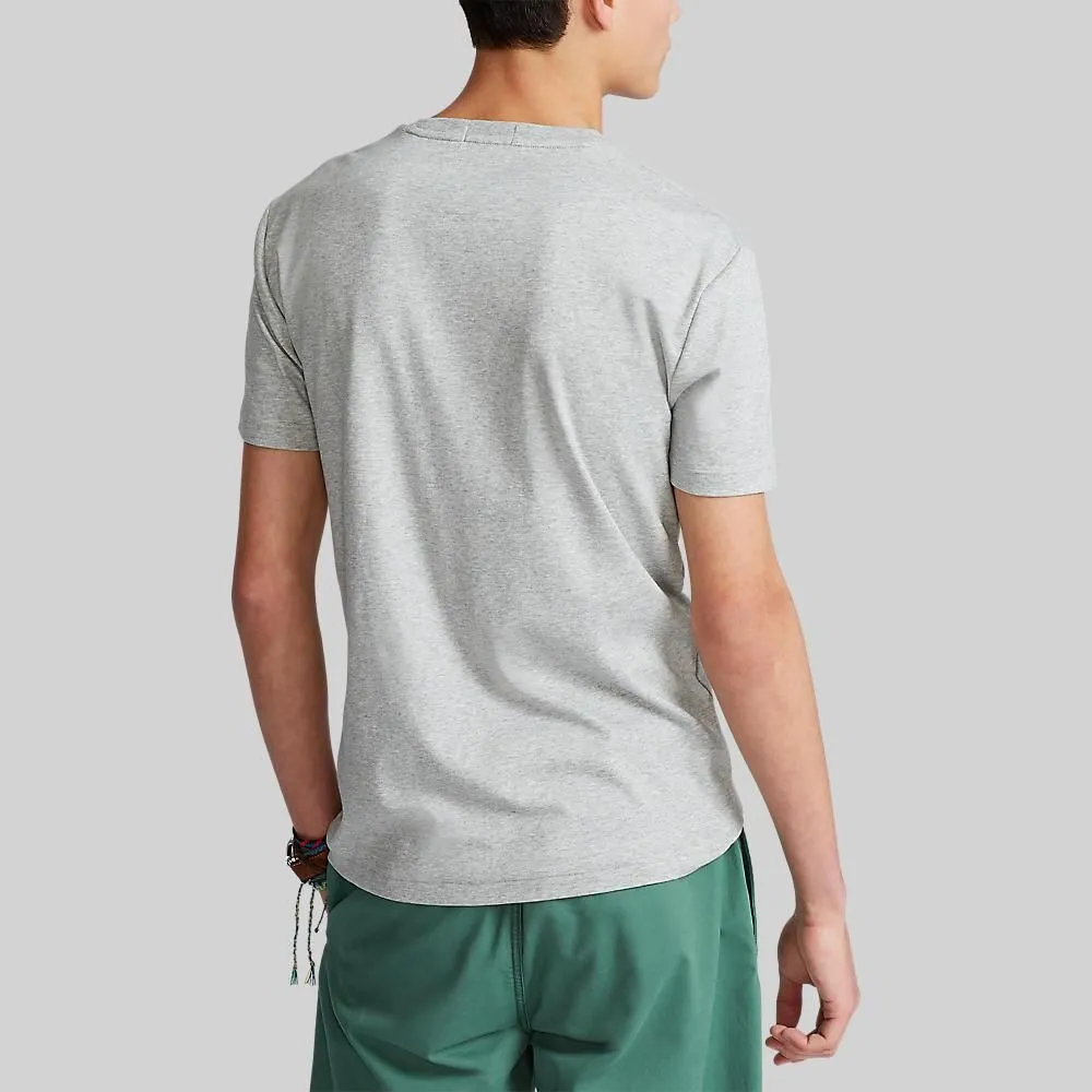 POLO RALPH LAUREN TEE-Custom Slim Fit Soft Cotton T-Shirt MNPOTSH1N820102 020 GREY