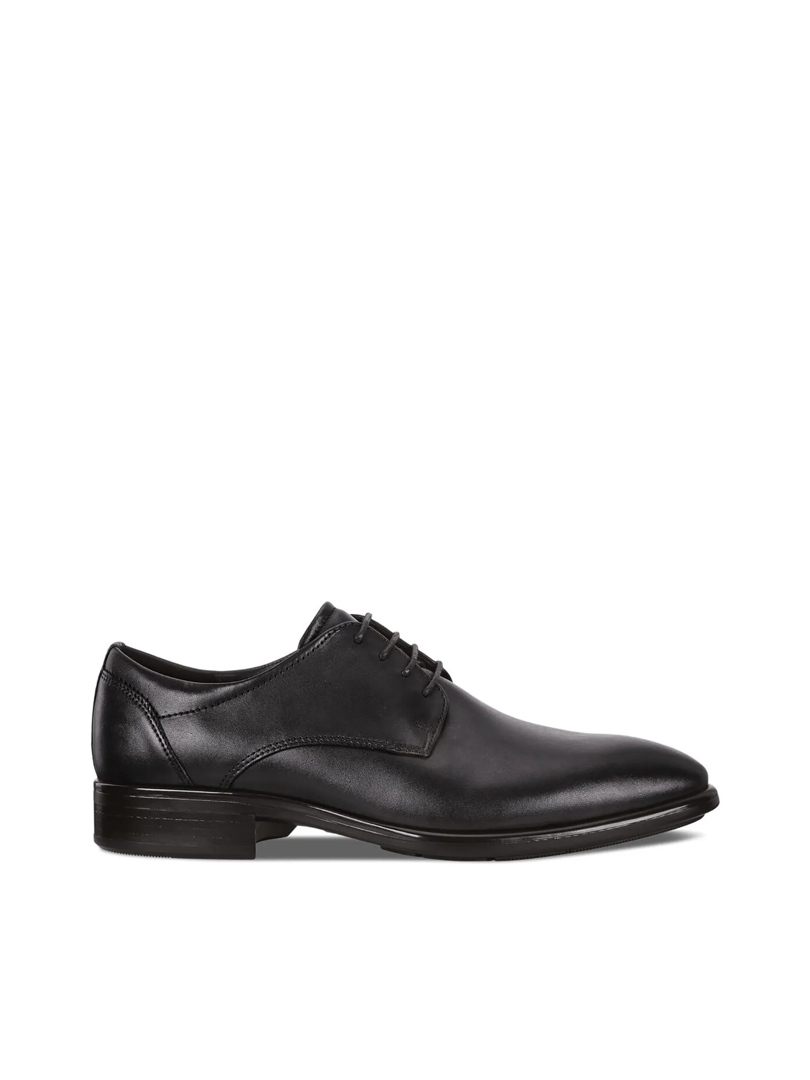ECCO Men Leather Shoes Citytray Black Santiago