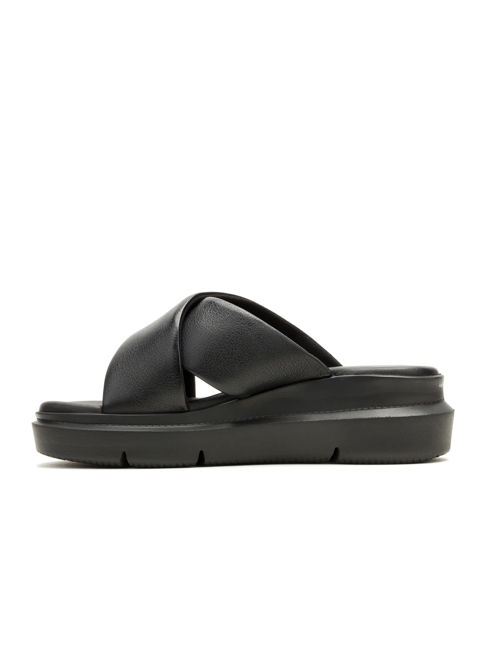 HUSH PUPPIES Women s Shoes Sandals Slides  - BLACK