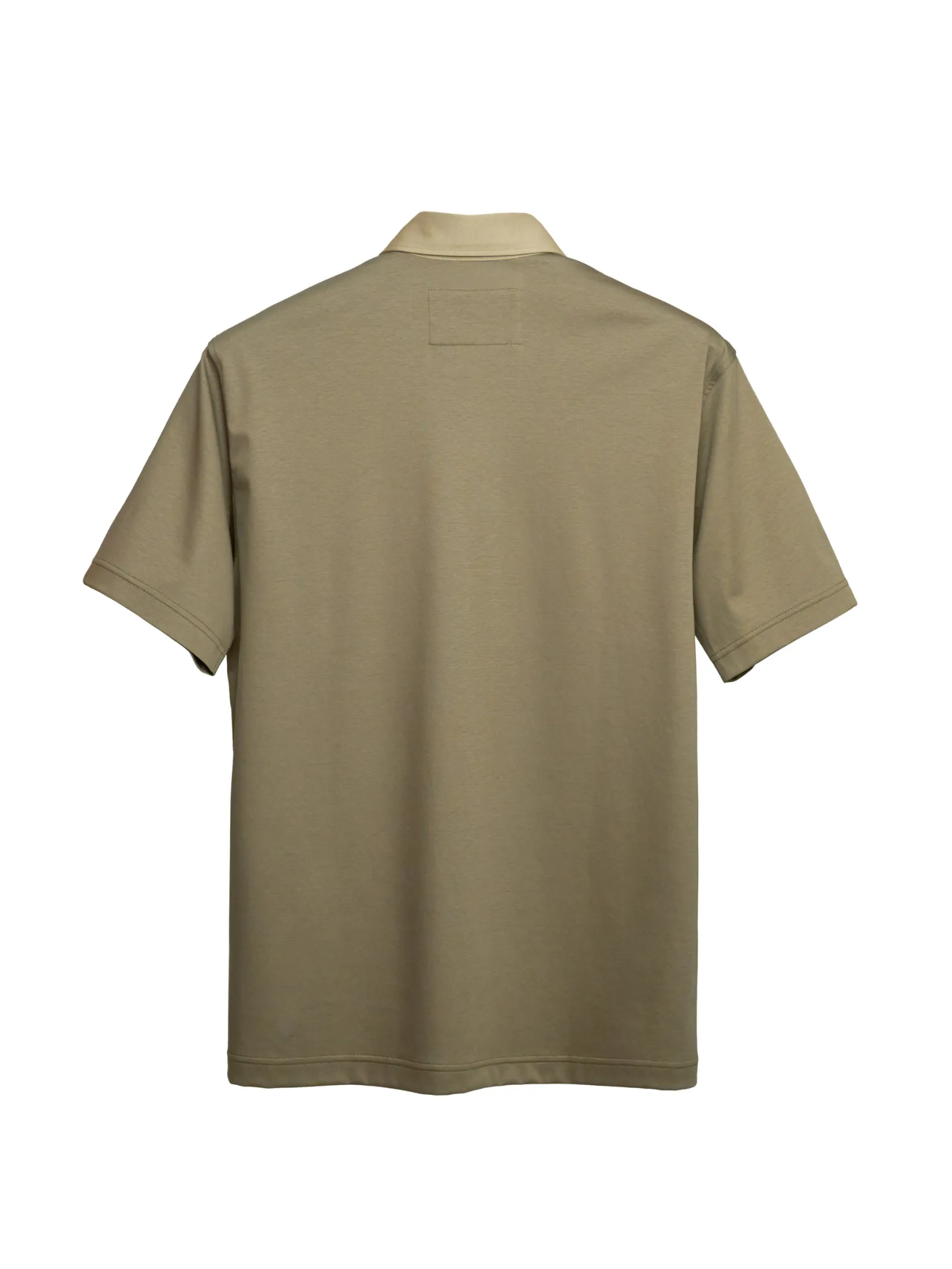 TAKEO KIKUCHI MEN GREEN SOFT ROYAL-COOL CUT&SEW POLO SHIRT