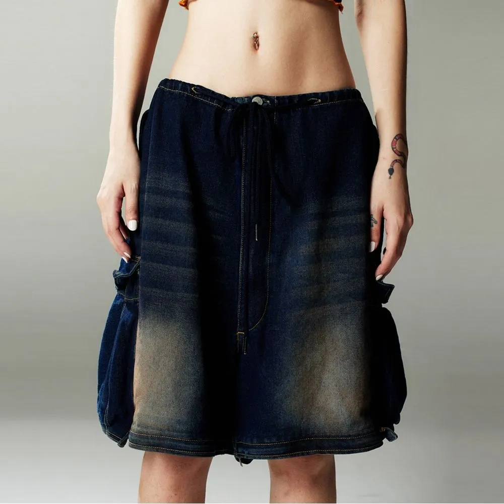 BLACKDOG BKK Dark blue pocket cargo jeans