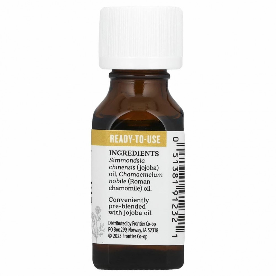 Aura Cacia, чистые эфирные масла, римская ромашка, 15 мл (0,5 жидк. унции)