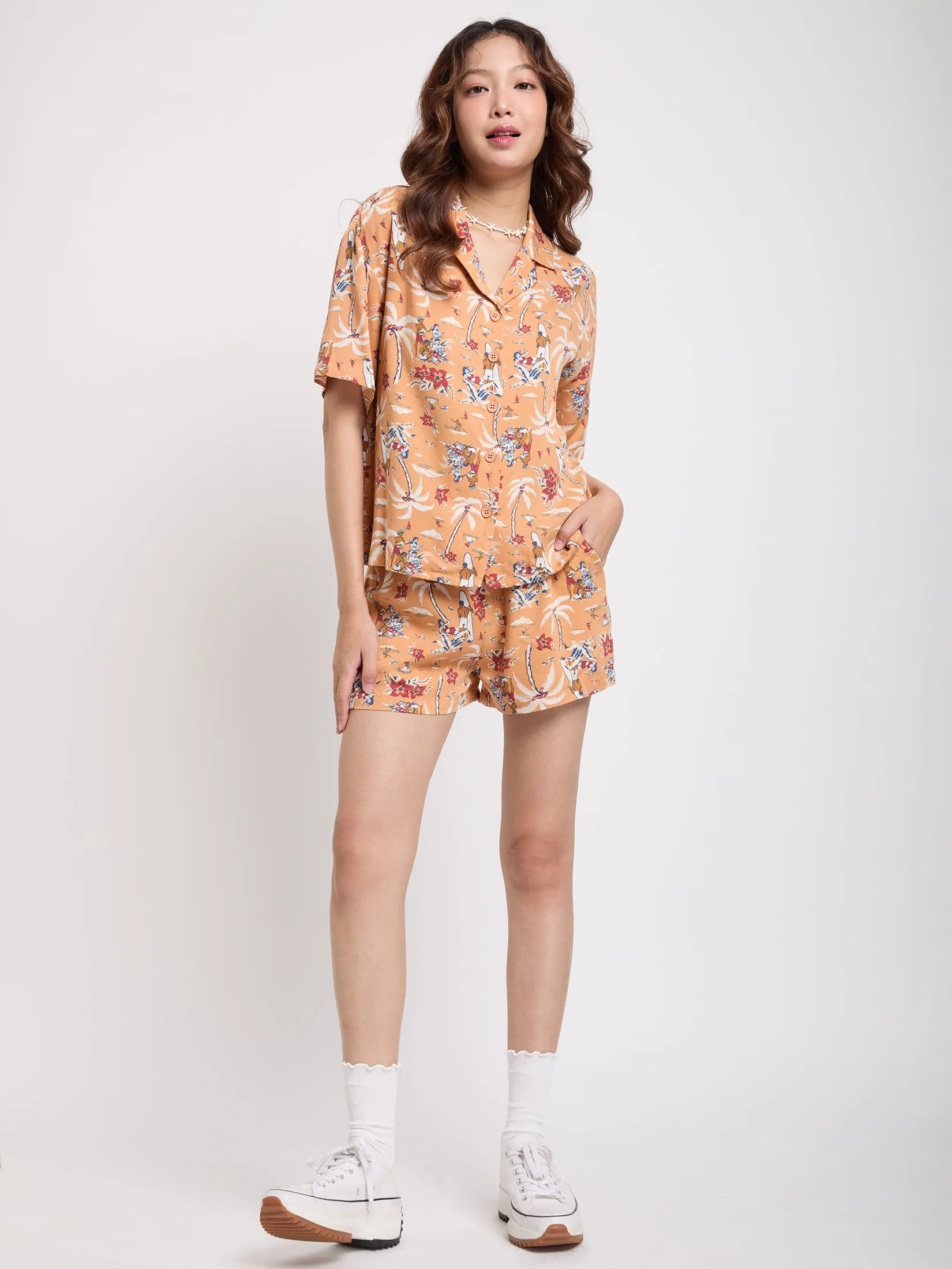 DEFRY 01 Women Shirt Short Sleeves 2503BSSW046 Orange
