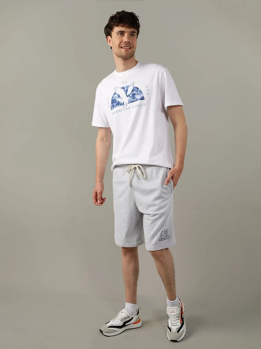 AMERICAN EAGLE MEN G SS PHOTOREAL SET IN TEE- PC DYE + SERIOUSLY SOFT WASH 101 AIR WHITE
