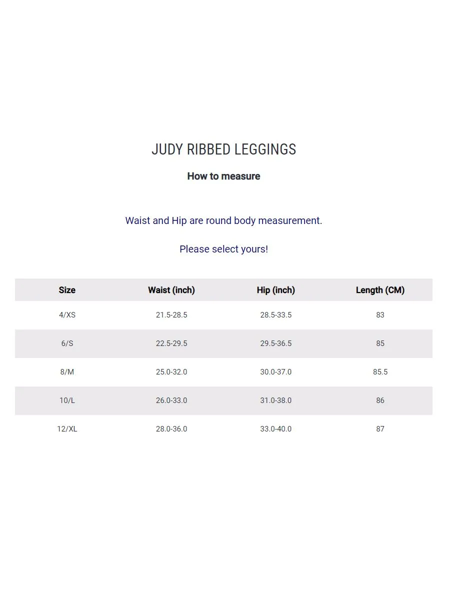 NAPIYONG JUDY RIBBED LEGGINGS IN WHITE