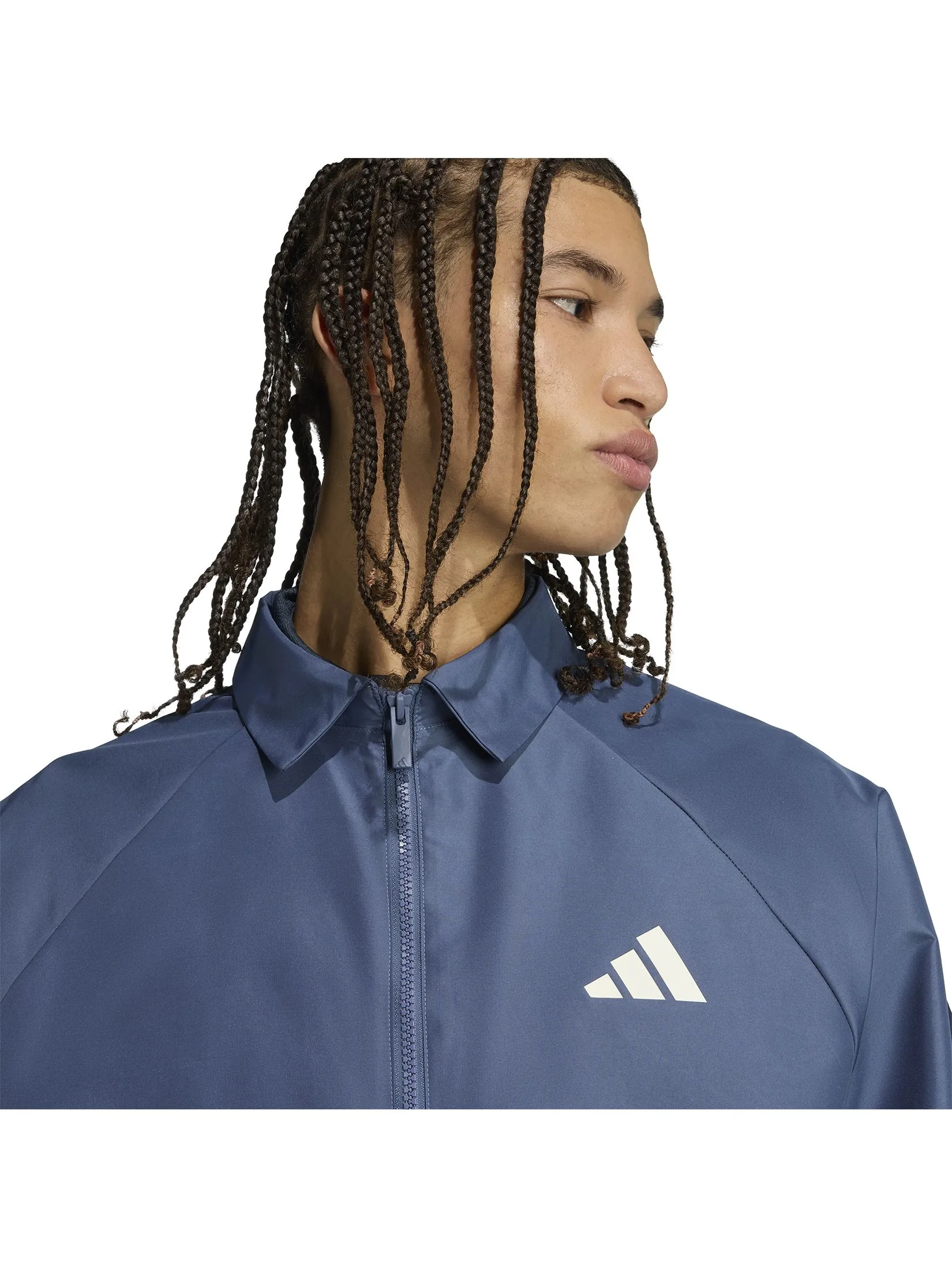 ADIDAS Men Tracktop Stadium JZ6432 Blue / Preloved Ink / Off White / Aurora Ink