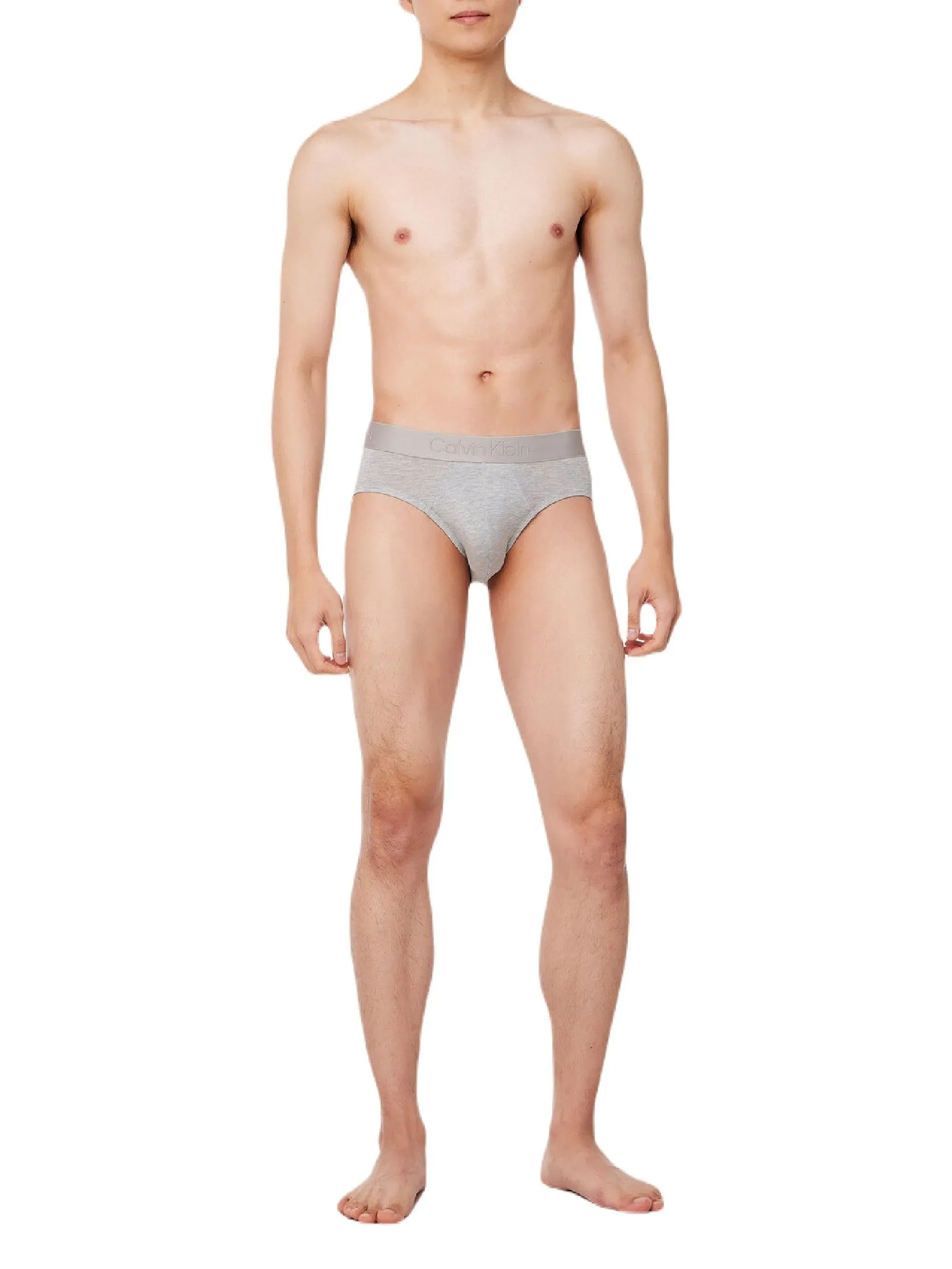 CALVIN KLEIN Men's Ultra Soft Modal Single Hip Brief Light Grey
