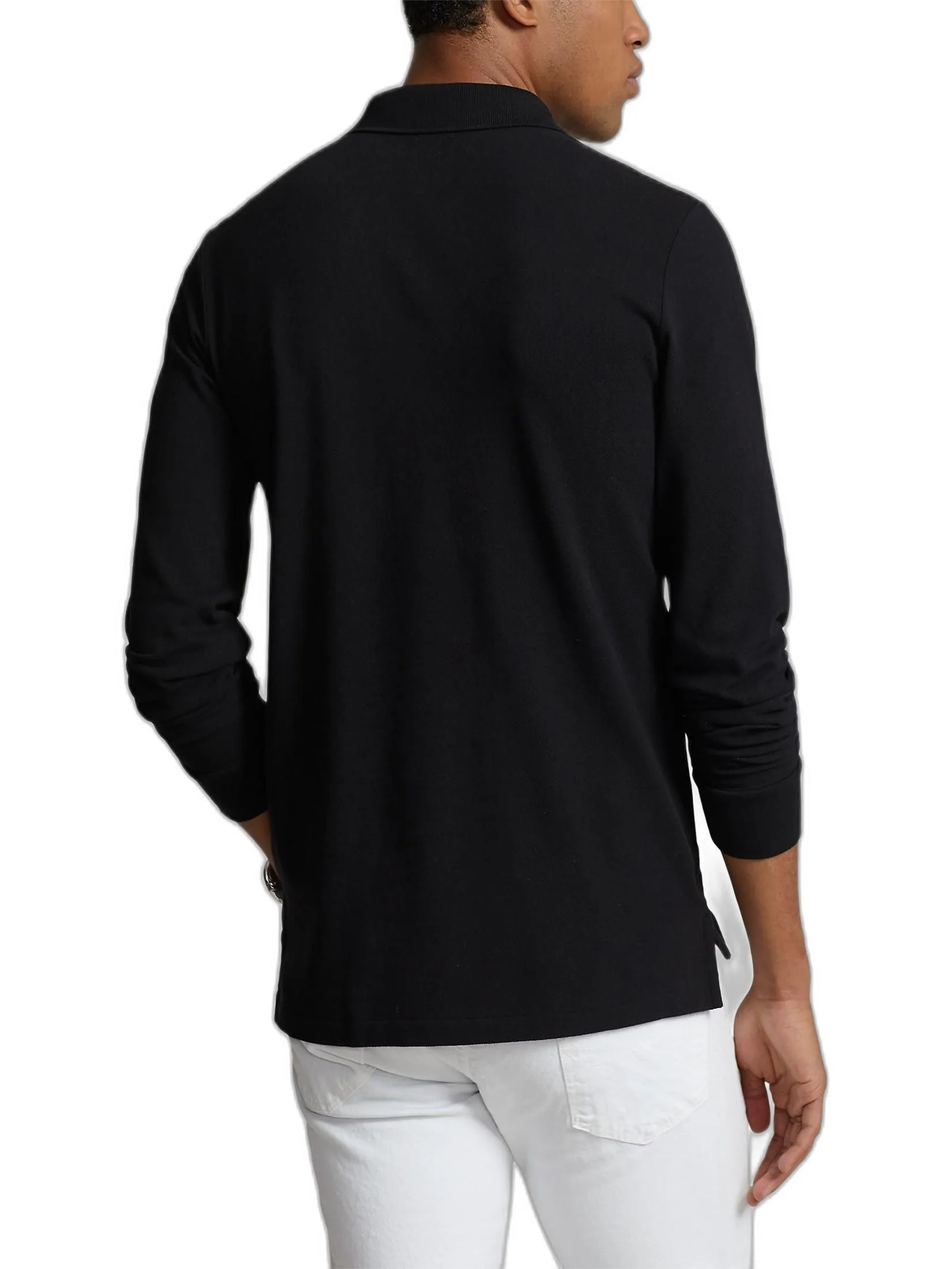 POLO RALPH LAUREN Men Polo-Custom Slim Fit Mesh Polo Shirt MNPOKNI16820362-Black