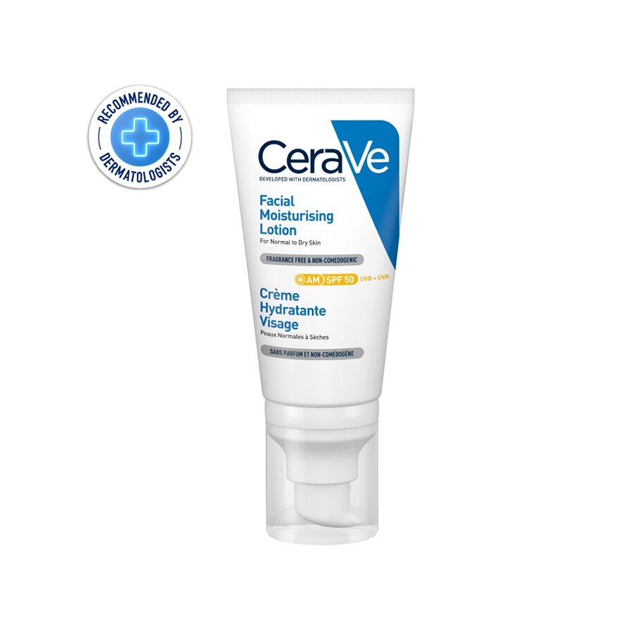 Cerave Facial Moisturising Lotion SPF50 (AM) 52 ml. (Normal to Dry skin)