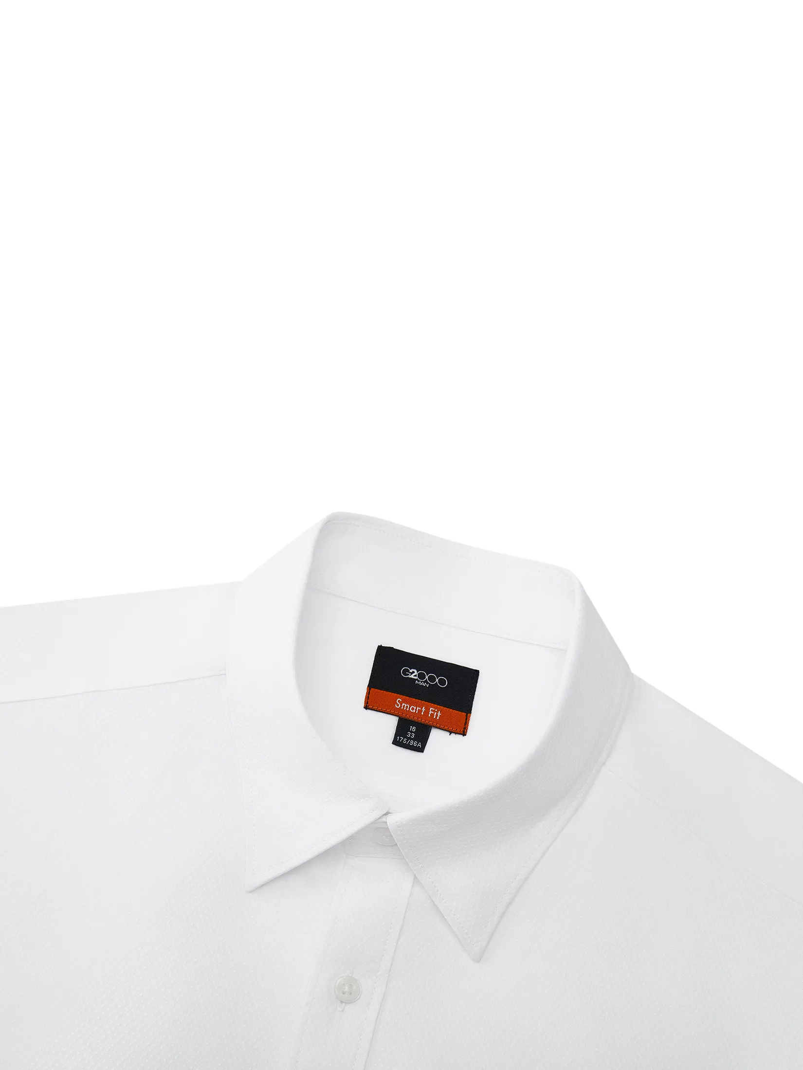 G2000 Men Clothing Wrinkle Free Formal Shirt  Smart Fit - White