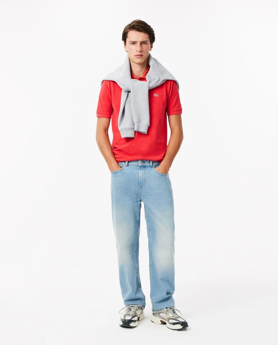 LACOSTE Classic Fit L.12.12 Petit Piqu  Polo Shirt Red