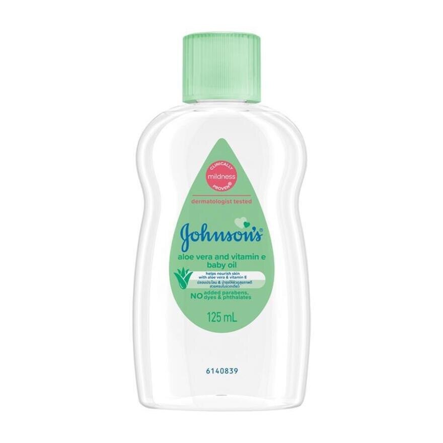 Johnson's Baby Oil Aloe Vera  Vitamin E 125 Ml.(Kero)